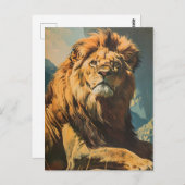  lion briefkaart (Voorkant / Achterkant)