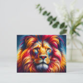 Lion Briefkaart (Staand voorkant)