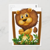 Lion Briefkaart (Voorkant / Achterkant)