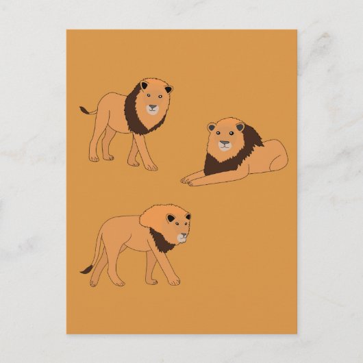 Lion Briefkaart (Voorkant)