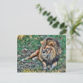 Lion Briefkaart (Staand voorkant)