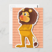 Lion Briefkaart (Voorkant / Achterkant)