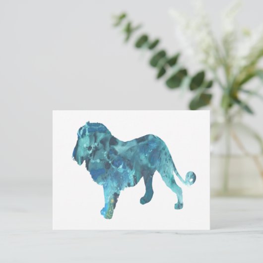 Lion Briefkaart (Staand voorkant)