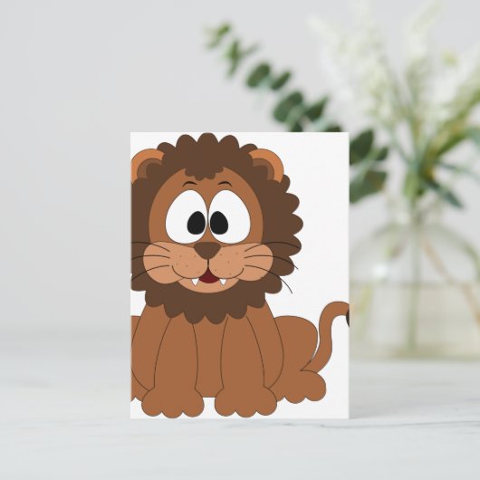 Lion Briefkaart (Staand voorkant)