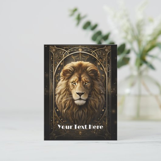 Lion Briefkaart (Staand voorkant)