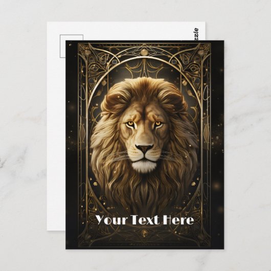 Lion Briefkaart (Voorkant / Achterkant)
