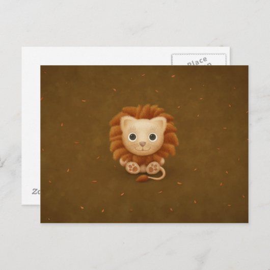 Lion Briefkaart (Voorkant / Achterkant)