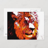 Lion Briefkaart (Voorkant / Achterkant)