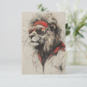 Lion Briefkaart (Staand voorkant)