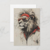 Lion Briefkaart (Voorkant / Achterkant)