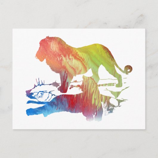 Lion Briefkaart (Voorkant)