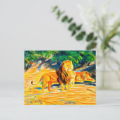 Lion Briefkaart (Staand voorkant)
