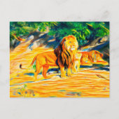 Lion Briefkaart (Voorkant)