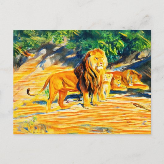 Lion Briefkaart (Voorkant)