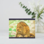 Lion briefkaart (Staand voorkant)