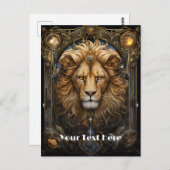 Lion Briefkaart (Voorkant / Achterkant)
