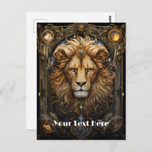 Lion Briefkaart (Voorkant / Achterkant)
