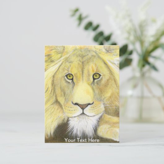Lion Briefkaart (Staand voorkant)