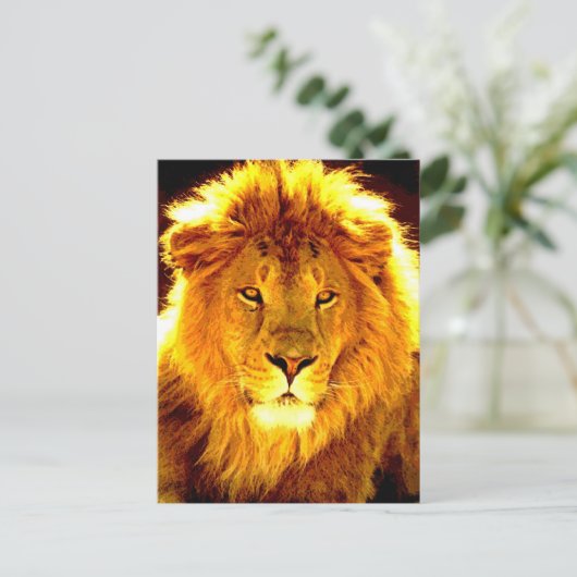 Lion Briefkaart (Staand voorkant)