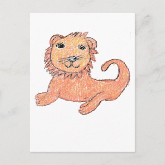 Lion Briefkaart (Voorkant)