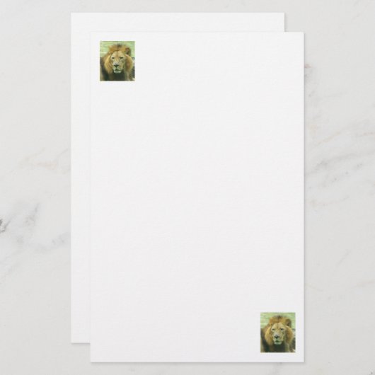 Lion Briefpapier (Voorkant / Achterkant)