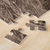 Lion Brothers rusten in de zon - zwart en wit Legpuzzel (Zijkant)