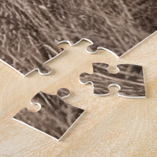 Lion Brothers rusten in de zon - zwart en wit Legpuzzel (Zijkant)