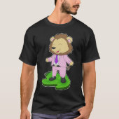 Lion bruidegom Stropdas bruiloft T-shirt (Voorkant)