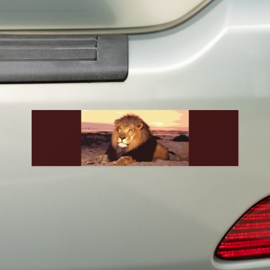 Lion Bumpersticker (Op auto)