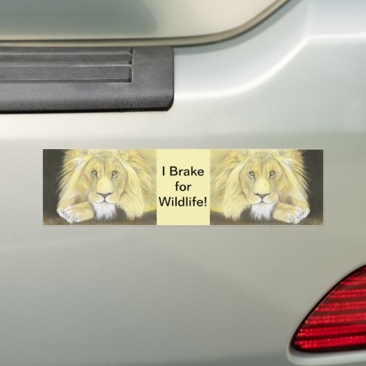 Lion Bumpersticker (Op auto)