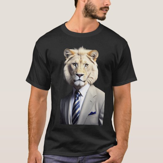 Lion Business King T-shirt (Voorkant)