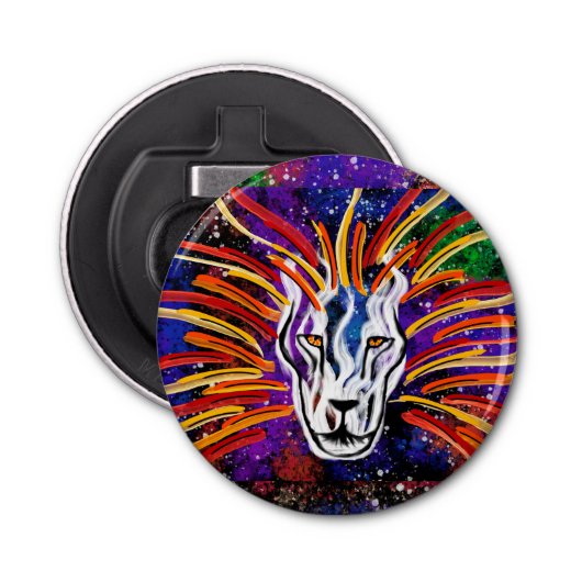 Lion Button Flesopener (Voorkant)