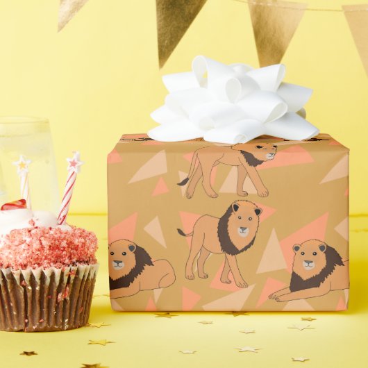 Lion Cadeaupapier (Verjaardagsfeest)