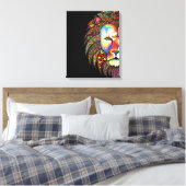 Lion Canvas Afdruk (Insitu (Slaapkamer))