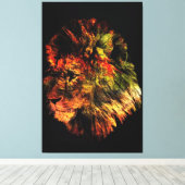 Lion Canvas Afdruk (Insitu (Houten vloer))