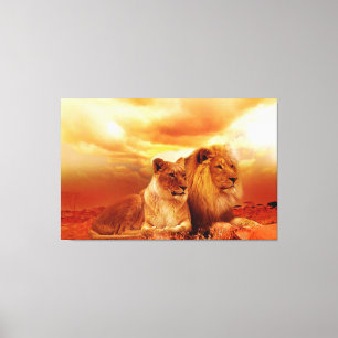 Lion Canvas Afdruk