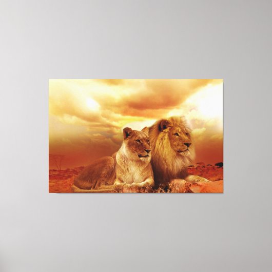 Lion Canvas Afdruk (Voorkant)