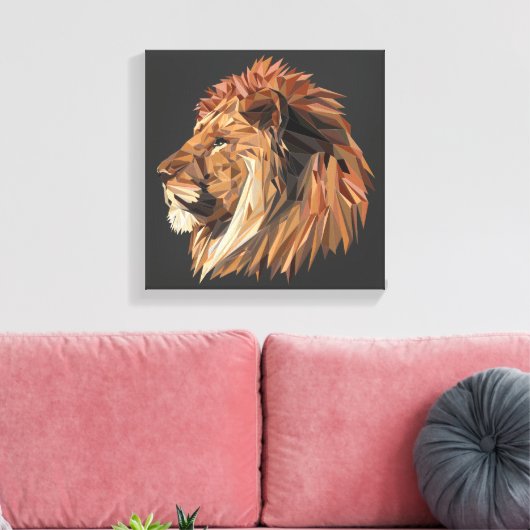 LION CANVAS AFDRUK (Insitu (Woonkamer))