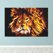 Lion Canvas Afdruk (Insitu (Houten vloer))