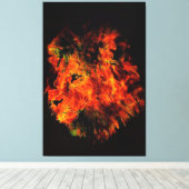 Lion Canvas Afdruk (Insitu (Houten vloer))