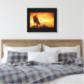 Lion Canvas Afdruk (Insitu (Slaapkamer))