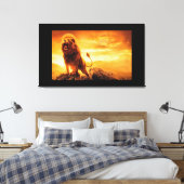 Lion Canvas Afdruk (Insitu (Slaapkamer))