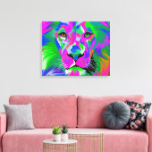 Lion Canvas Afdruk (Insitu (Woonkamer))