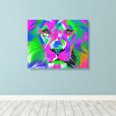 Lion Canvas Afdruk (Insitu (Houten vloer))