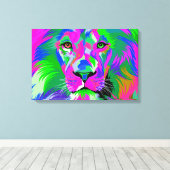 Lion Canvas Afdruk (Insitu (Houten vloer))