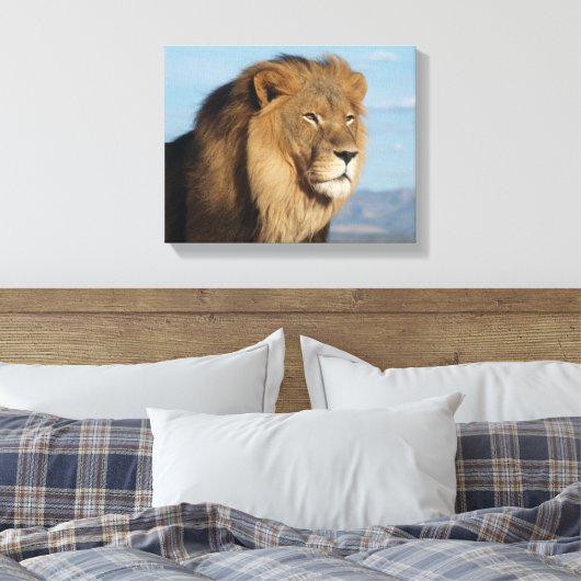 Lion Canvas Afdruk (Insitu (Slaapkamer))