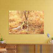 Lion Canvas Afdruk (Insitu (Woonkamer))