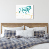 Lion Canvas Afdruk (Insitu (Slaapkamer))