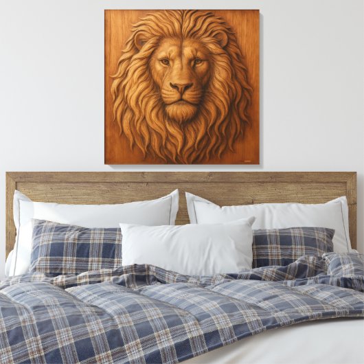 LION CANVAS AFDRUK (Insitu (Slaapkamer))