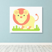 Lion Canvas Afdruk (Insitu (Houten vloer))